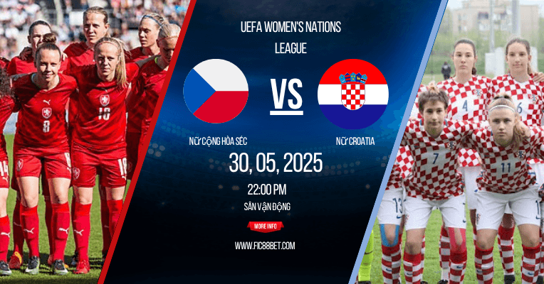 Nhận định nữ cộng hòa séc vs nữ croatia