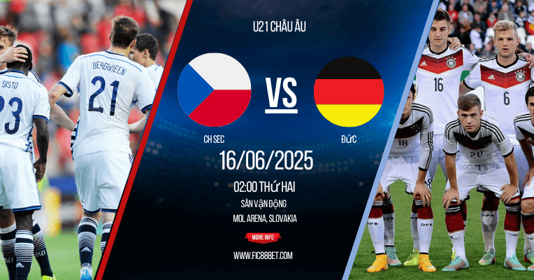 Nhận định U21 CH séc vs U21 ĐỨc
