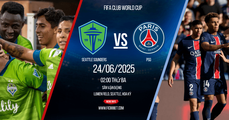 soi kèo Seattle Sounders vs PSG