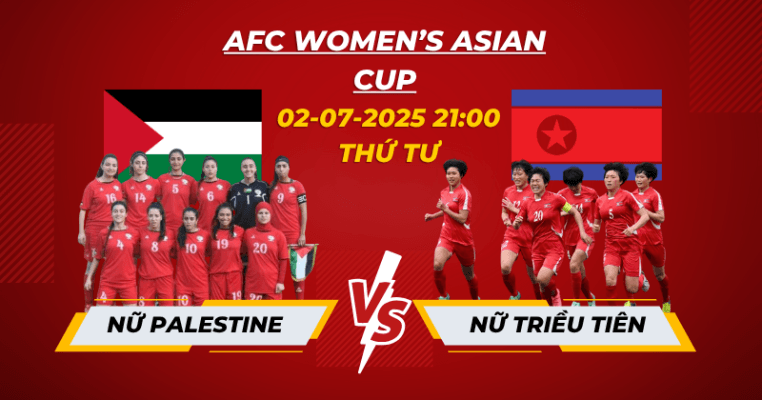 soi kèo nữ Palestine vs nữ Triều Tiên