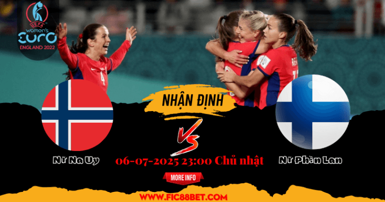 Soi kèo Nữ Na Uy vs Nữ Phần Lan