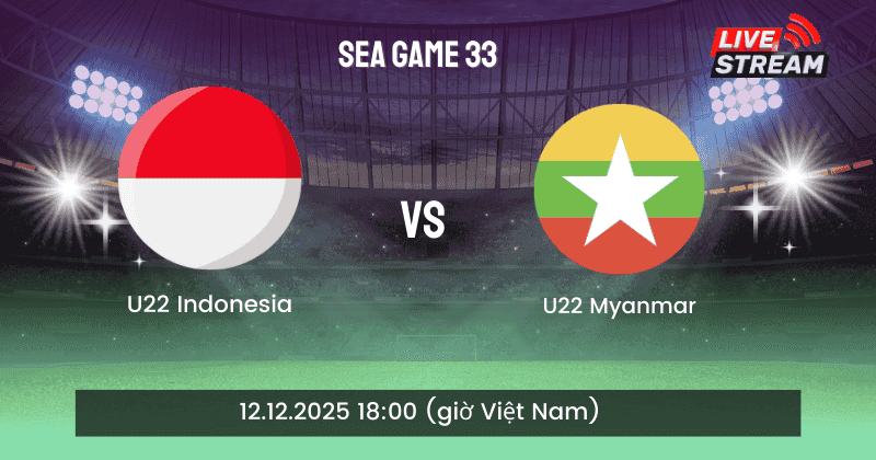 Nhận định U22 Indonesia vs U22 Myanmar